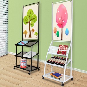 TMJ -549 Engros bærbar gulvpulverbelægning Metal Magazine Display Rack