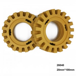 4 Inch Gummi- iraser Wheel Vinyl Stripe Adhetive Tape Graphics Off Stikker Fjernelse for Signs Glas Boat Bil- vinduer