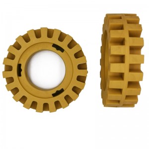 4 Inch Gummi- iraser Wheel Vinyl Stripe Adhetive Tape Graphics Off Stikker Fjernelse for Signs Glas Boat Bil- vinduer