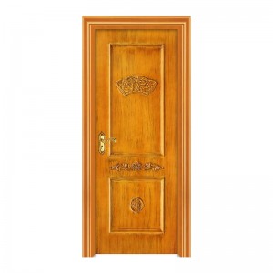 2021 Kina enkel trædør wpc udvendig dør malet dør til kommerciel billig