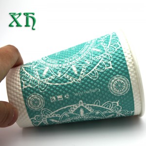 12 oz krusning væg papir kaffe salgsautomat kop