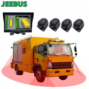 3D 360 graders fugleperspektiv Surround Car Camera Monitoring System til truckparkering