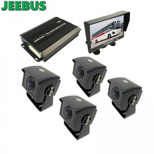 3D 360 graders fugleperspektiv Surround Car Camera Monitoring System til truckparkering