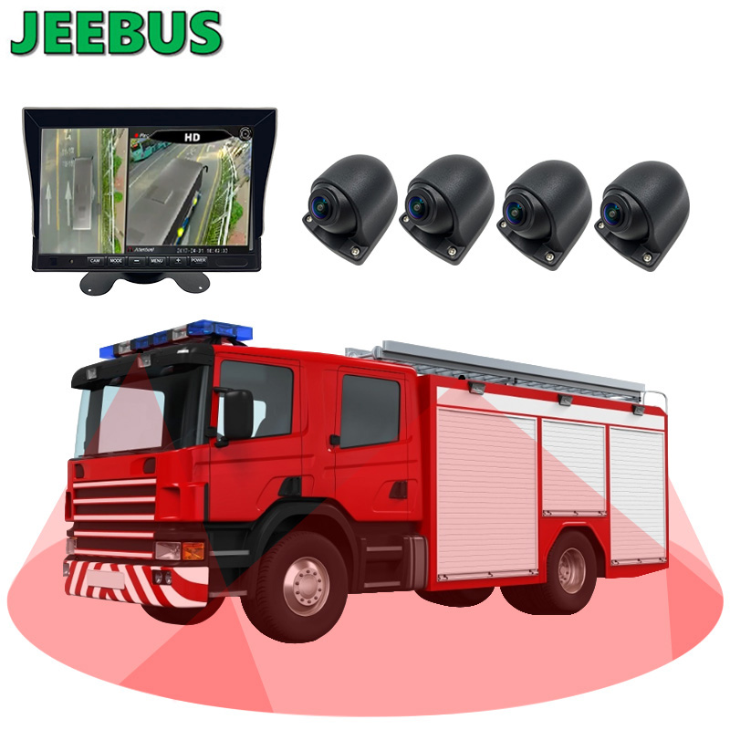 AHD 1080P Overvågning 3D 360 Bird View All Round Camera System til Van Bus Truck Heavy Duty
