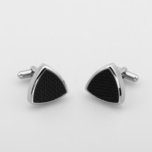 Mens Cufflinks Håndlavede carbon Fiber Cufflinks Sætter til bryllupsvirksomhed