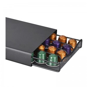 TMJ PP-584 Metalkrom 40 Pod Nespreso Coffee Capsule Holder til hjemmeudstillingsvindue