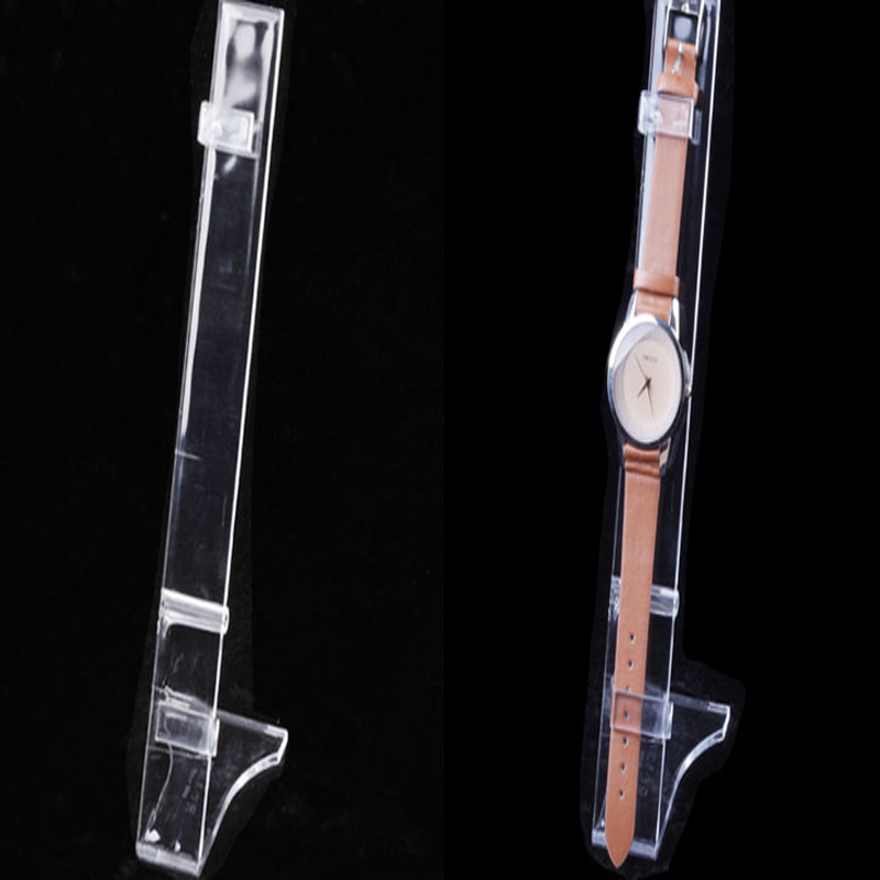 TMJ PP- 587 Ryd acrylic Single Watch Display Rack Holder Curve Plastic Wrist Watch Stands
