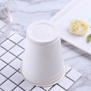 Miljøvenlige komposterbare kopper PLA majsstivelseskontor brugt engangsbionedbrydelig kop