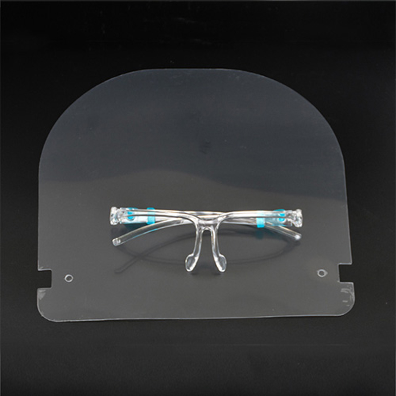 Anti-tåge genanvendelig ansigtsbeskyttelsesbriller Beskytter Ansigts ansigtsskærm Ansigt Plastskærm med briller