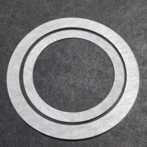 Flammehæmmende og rivebestandigt isoleringspapir Hvidt DMD aramidpapir Høj temperatur runde isoleringspapir brugerdefineret behandling 0,15 mm