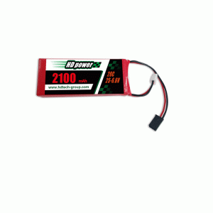 HD POWER 2100mAh 20C 2S 6.6V LiFe batteri til Receiver&Transmitter