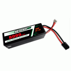 HD POWER 8000mAh 100C 2S 7.6V Hårdt etui HV LiPO batteri