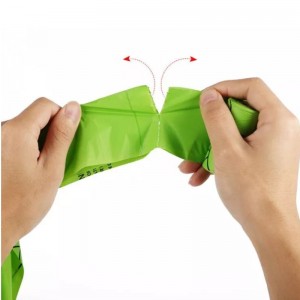 Komponistisk bortskaffelse af Pet Poop Bags Eco Friendly Dog Poop Bags Cornstivelses Bionedbrydelige Bags