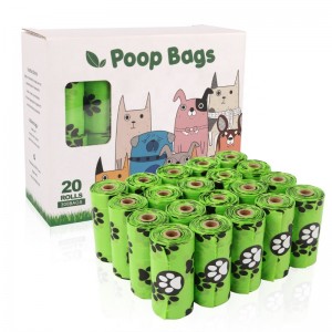 Bionedbrydelig Poo Dog Bag Pet Cat Poop Rene Pick Up Garbages miljømæssige emballage