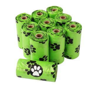 Cornstivelsesprodustald Corn Starch Pet Affald Bionedbrydelig Dog Poop Bag, bortskaffelse af Eco Friendly Dog Waste Bag