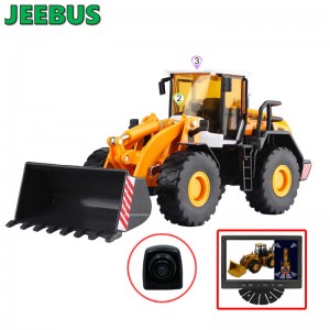 Ingeniørmaskiner Køretøjer Radar Parkeringssensorer Registreringsovervågningssystem Omvendt kamera med 2 ultralydssensorer Digital skærm