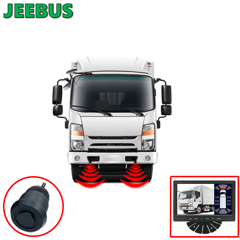 JEEBUS Backup Camera Vision Parkeringssensor Overvågningssystem Ultralyds Digital Radar Detection Sensor Display
