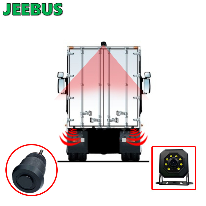 JEEBUS Backup Camera Vision Parkeringssensor Overvågningssystem Ultralyds Digital Radar Detection Sensor Display