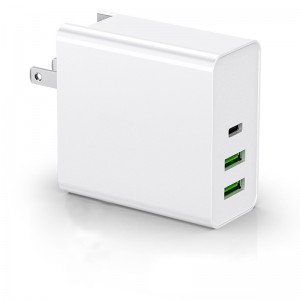65W PD USB Type C Strømforsyning Multi Port Wall Charger