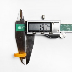 Producent tilpasset 08 * 2 gul gennemsigtig datakabelbåndsring anti-aging høj temperaturbestandig og ikke-knusbar elastik