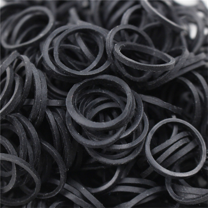 Gummibåndsfabrikant engros sort høj elasticitet og aldringsmodstand engangs lille størrelse industriel gummibånd datakabel stroppering