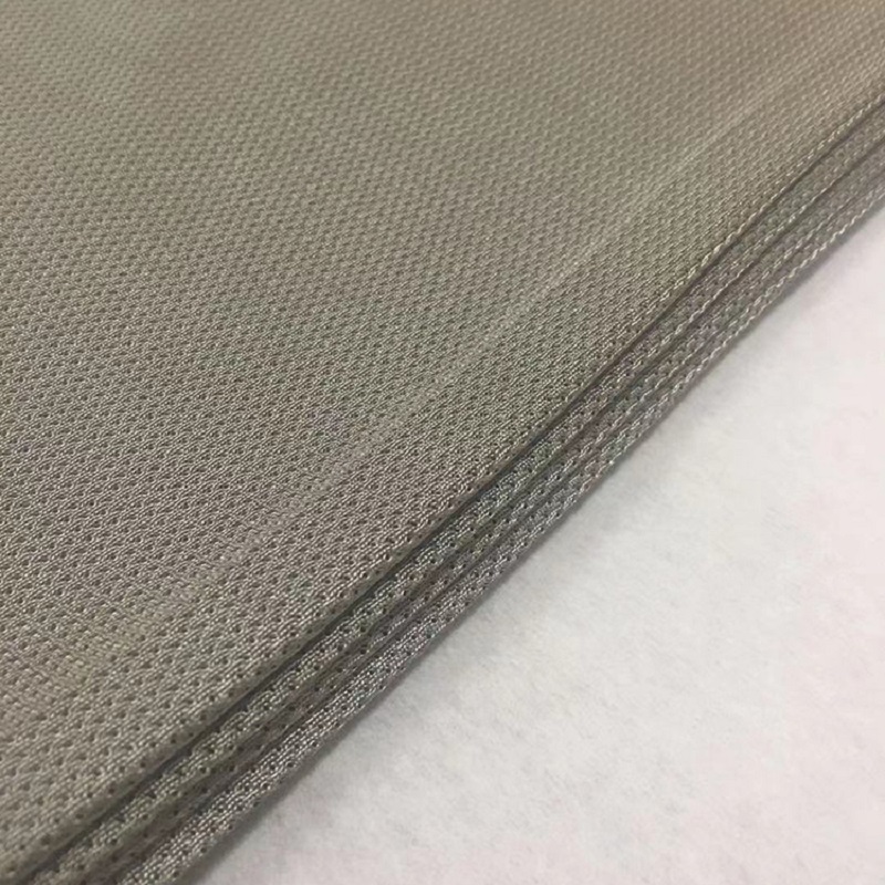 Sølvbelagt mesh klud sølv fiber mesh klud sølv ledende klud anti-stråling klud