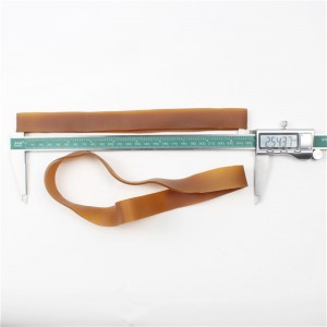 Kan tilpasses stor størrelse forlænget og udvidet fladt gummibælte med slidstyrke og industrielt elastikbånd ved høj temperatur