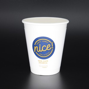 12 \\/ 16oz Dobbelt ærme isolerer miljøvenlige kopper Papir varme og kolde kopper