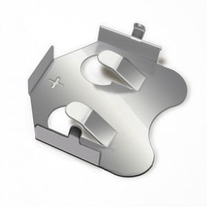 Metal CR2032 Bronze Nickel Plate Batterikontakt 2032 Batteriholder til printkort