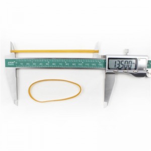 Fabriksanpasset gul gennemsigtig højtemperaturbestandig og anti-aging industrielt elastik