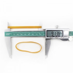 Producent tilpasset udvidet gul gennemsigtig højtemperaturbestandig ikke-skiftende industriel elastik