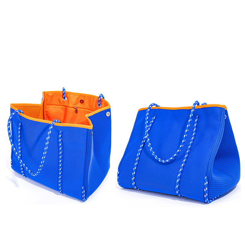2021 Hot selling perforeretneopren taske strand taske tote håndtaske tasker til kvinder