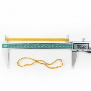 Fabrikanter brugerdefinerede forlængede og udvidede gummibånd Druable High Temperature og Anti-Aging Yellow Rubber Belt