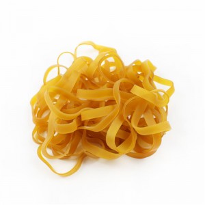 Fabrikanter brugerdefinerede forlængede og udvidede gummibånd Druable High Temperature og Anti-Aging Yellow Rubber Belt