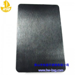 Farve rustfrit stål frostet bordnr. 2