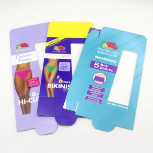 Tøj undertøj undertøj display boks, vindueskort boks.