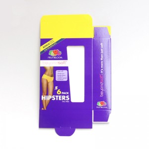 Tøj undertøj undertøj display boks, vindueskort boks.