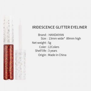 Farverige lyse flash flydende kosmetik langvarig glitter eyeliner