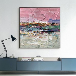 Lærred ramme abstraktnyt design hånd malet hjem indretning foto billede gulv maleri