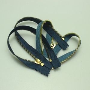 Metal messing lynlås med forskellige stilarter og størrelse, metal tilbehør