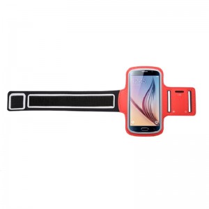 Running Sports Fitness Mobiltelefon Arm Bag med Band Strap til løb