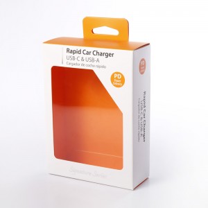 skinnende lamination gave pakke vindue boks papir emballage bokse med klart vindue