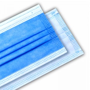 Brugerdefineret logo Midical Grade 3ply Disposable Ikke-vævet Enkelt brug Face Mask