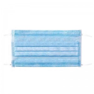Brugerdefineret logo Midical Grade 3ply Disposable Ikke-vævet Enkelt brug Face Mask