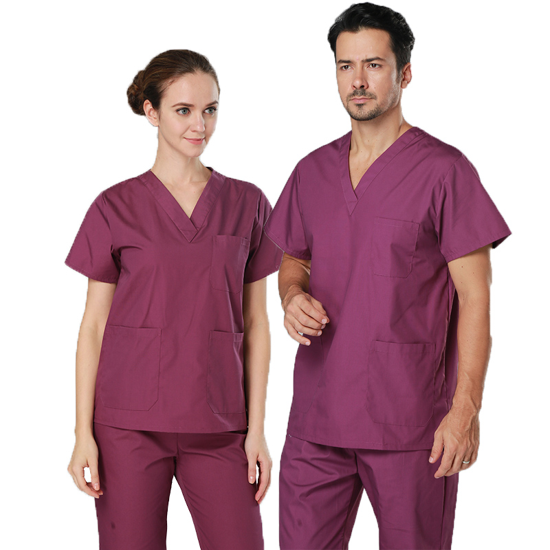 Sygeplejerske Doctor Uniform Tops Pants Scrub Sets Custom Logo