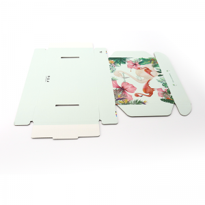 High Grade Low Moq Green Color Hair Paper Emballage Bølgepap Boks til gave