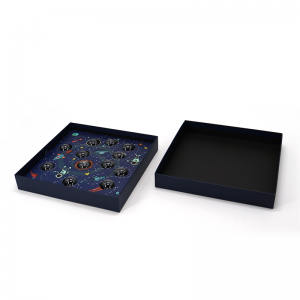 Tilpasset lyserød låg og base luksus valentines hår karton papir gaveæske