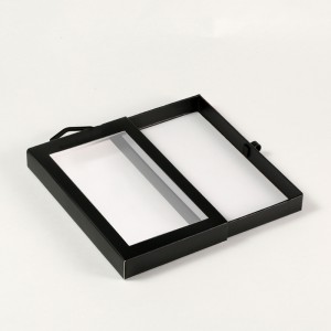 Tilpasset rektangel gaveemballage vindue boks til telefon taske tilbehør