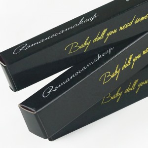 Hot Sale Custom Printing Lille læbestift Sæt Folding Papir Lip Gloss Packaging Box