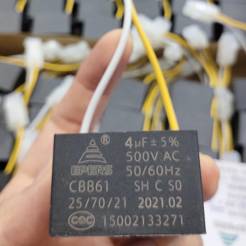 4UF 500V S0 50/60Hz CBB61 kondensator til udstødningsventilator